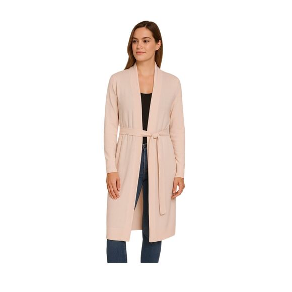 Twelfth Love size L pale pink long lagenlook cardigan. - Picture 1 of 7